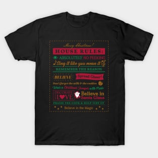 Christmas Rules - Cute and Funny Christmas Jumper T-Shirt